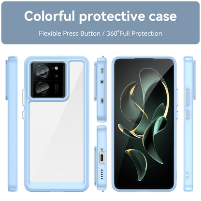 For Xiaomi Redmi K60 Ultra Colorful Series Acrylic Hybrid TPU Phone Case(Blue) - Xiaomi Cases by buy2fix | Online Shopping UK | buy2fix
