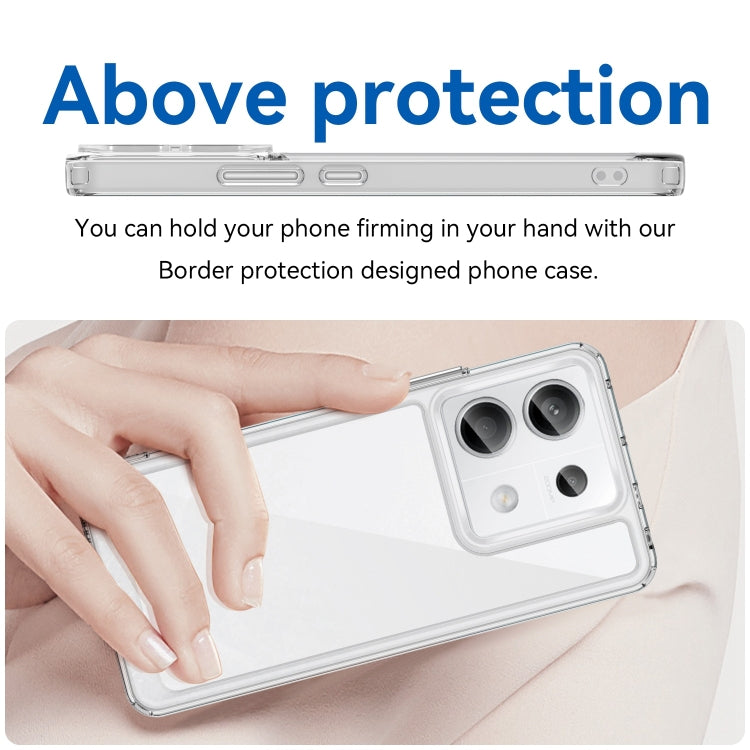 For Xiaomi Redmi Note 13 Pro 5G Colorful Series Acrylic Hybrid TPU Phone Case(Transparent) - Xiaomi Cases by buy2fix | Online Shopping UK | buy2fix