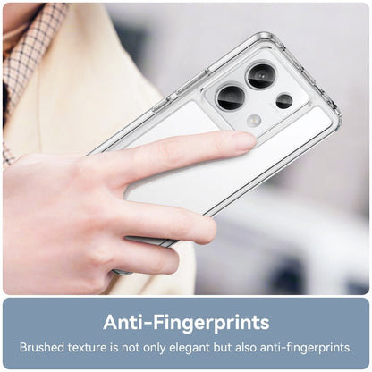 For Xiaomi Redmi Note 13 Pro 5G Colorful Series Acrylic Hybrid TPU Phone Case(Transparent) - Xiaomi Cases by buy2fix | Online Shopping UK | buy2fix