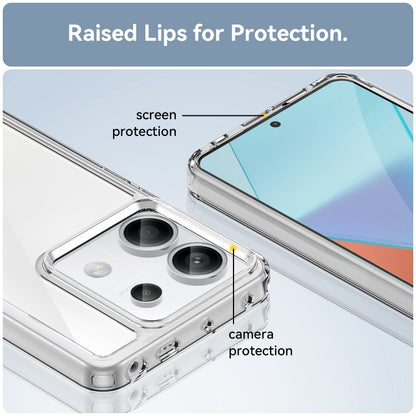 For Xiaomi Redmi Note 13 Pro 5G Colorful Series Acrylic Hybrid TPU Phone Case(Transparent) - Xiaomi Cases by buy2fix | Online Shopping UK | buy2fix