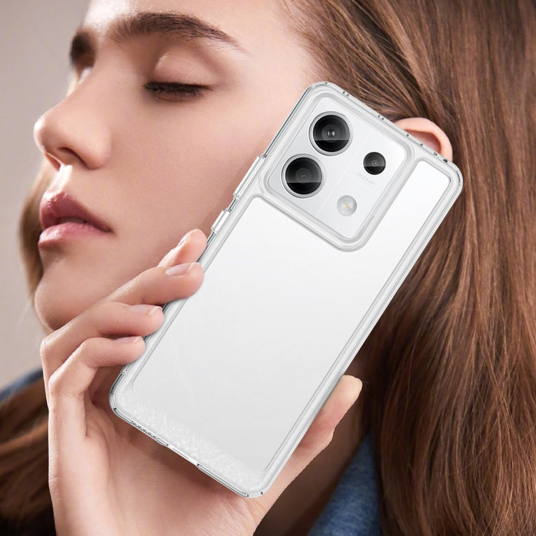 For Xiaomi Redmi Note 13 Pro 5G Colorful Series Acrylic Hybrid TPU Phone Case(Transparent) - Xiaomi Cases by buy2fix | Online Shopping UK | buy2fix