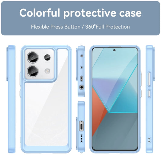 For Xiaomi Redmi Note 13 Pro 5G Colorful Series Acrylic Hybrid TPU Phone Case(Blue) - Xiaomi Cases by buy2fix | Online Shopping UK | buy2fix