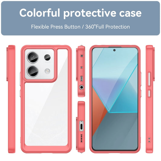 For Xiaomi Redmi Note 13 Pro 5G Colorful Series Acrylic Hybrid TPU Phone Case(Red) - Xiaomi Cases by buy2fix | Online Shopping UK | buy2fix