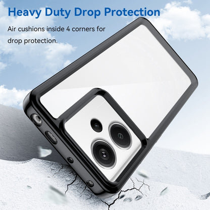 For Xiaomi Redmi Note 13 Pro+ Colorful Series Acrylic Hybrid TPU Phone Case(Black) - Xiaomi Cases by buy2fix | Online Shopping UK | buy2fix