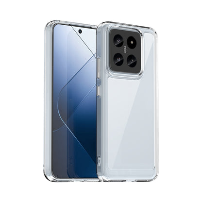 For Xiaomi 14 Colorful Series Acrylic Hybrid TPU Phone Case(Transparent) - Xiaomi Cases by buy2fix | Online Shopping UK | buy2fix