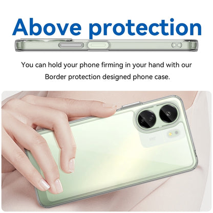 For Xiaomi Redmi 13C 4G Colorful Series Acrylic Hybrid TPU Phone Case(Transparent) by buy2fix