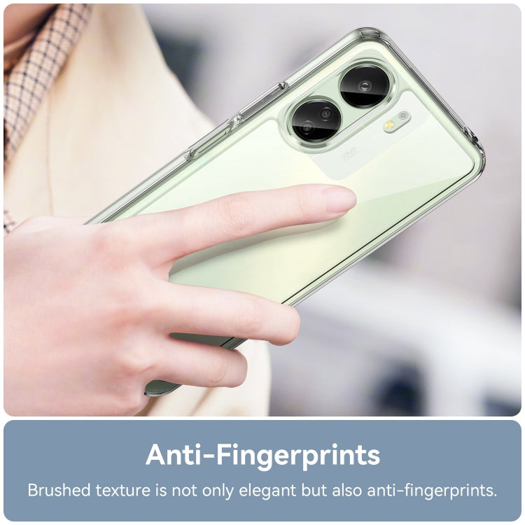 For Xiaomi Redmi 13C 4G Colorful Series Acrylic Hybrid TPU Phone Case(Transparent) by buy2fix