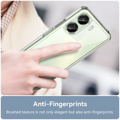 For Xiaomi Redmi 13C 4G Colorful Series Acrylic Hybrid TPU Phone Case(Transparent) by buy2fix