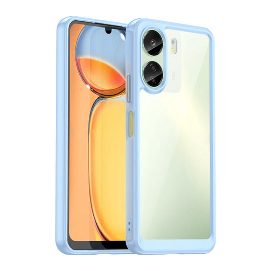 For Xiaomi Redmi 13C 4G Colorful Series Acrylic Hybrid TPU Phone Case(Blue) by buy2fix