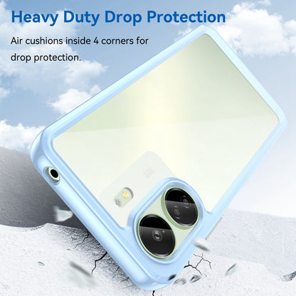 For Xiaomi Redmi 13C 4G Colorful Series Acrylic Hybrid TPU Phone Case(Blue) by buy2fix