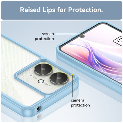 For Xiaomi Poco M6 5G Colorful Series Acrylic Hybrid TPU Phone Case(Blue) - Xiaomi Cases by buy2fix | Online Shopping UK | buy2fix