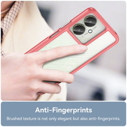 For Xiaomi Redmi 13C 5G Colorful Series Acrylic Hybrid TPU Phone Case(Red) by buy2fix