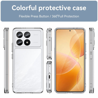 For Xiaomi Redmi K70 Colorful Series Acrylic Hybrid TPU Phone Case(Transparent) by buy2fix