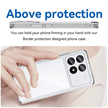 For Xiaomi Redmi K70 Colorful Series Acrylic Hybrid TPU Phone Case(Transparent) by buy2fix