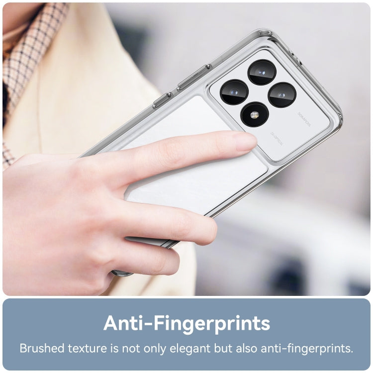 For Xiaomi Redmi K70 Colorful Series Acrylic Hybrid TPU Phone Case(Transparent) by buy2fix