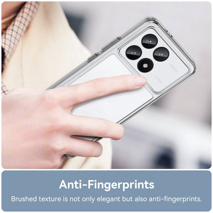 For Xiaomi Redmi K70 Colorful Series Acrylic Hybrid TPU Phone Case(Transparent) by buy2fix