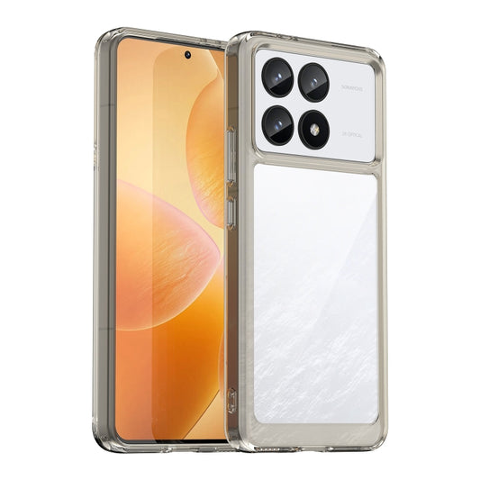 For Xiaomi Redmi K70 Pro Colorful Series Acrylic Hybrid TPU Phone Case(Transparent Grey) - Xiaomi Cases by buy2fix | Online Shopping UK | buy2fix