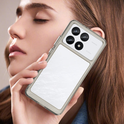 For Xiaomi Redmi K70 Pro Colorful Series Acrylic Hybrid TPU Phone Case(Transparent Grey) - Xiaomi Cases by buy2fix | Online Shopping UK | buy2fix