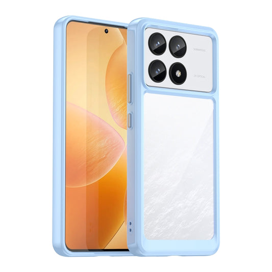 For Xiaomi Redmi K70 Pro Colorful Series Acrylic Hybrid TPU Phone Case(Blue) - Xiaomi Cases by buy2fix | Online Shopping UK | buy2fix