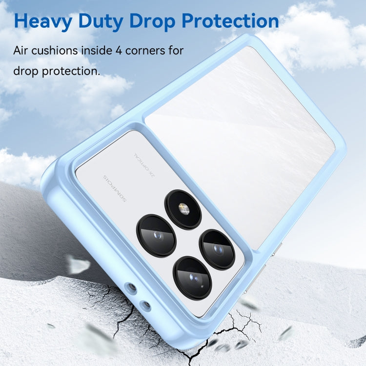 For Xiaomi Redmi K70 Pro Colorful Series Acrylic Hybrid TPU Phone Case(Blue) - Xiaomi Cases by buy2fix | Online Shopping UK | buy2fix