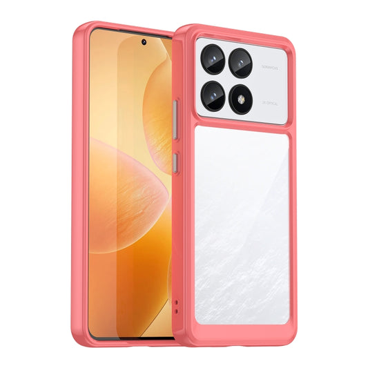 For Xiaomi Redmi K70 Pro Colorful Series Acrylic Hybrid TPU Phone Case(Red) - Xiaomi Cases by buy2fix | Online Shopping UK | buy2fix