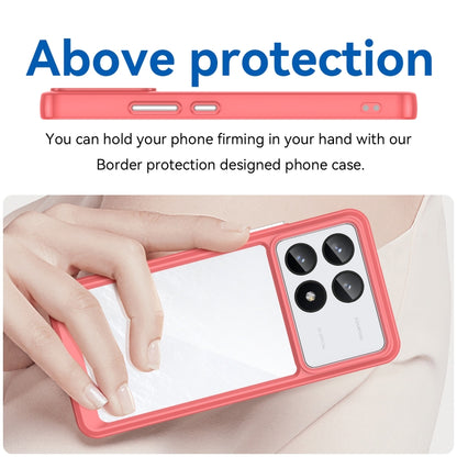 For Xiaomi Redmi K70 Pro Colorful Series Acrylic Hybrid TPU Phone Case(Red) - Xiaomi Cases by buy2fix | Online Shopping UK | buy2fix