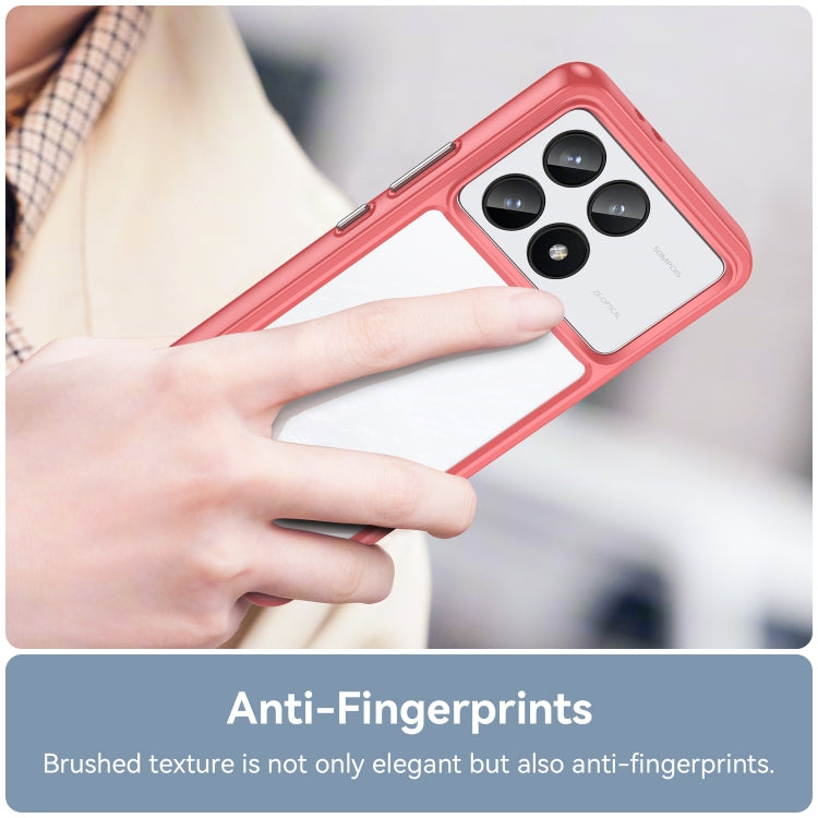 For Xiaomi Redmi K70 Pro Colorful Series Acrylic Hybrid TPU Phone Case(Red) - Xiaomi Cases by buy2fix | Online Shopping UK | buy2fix