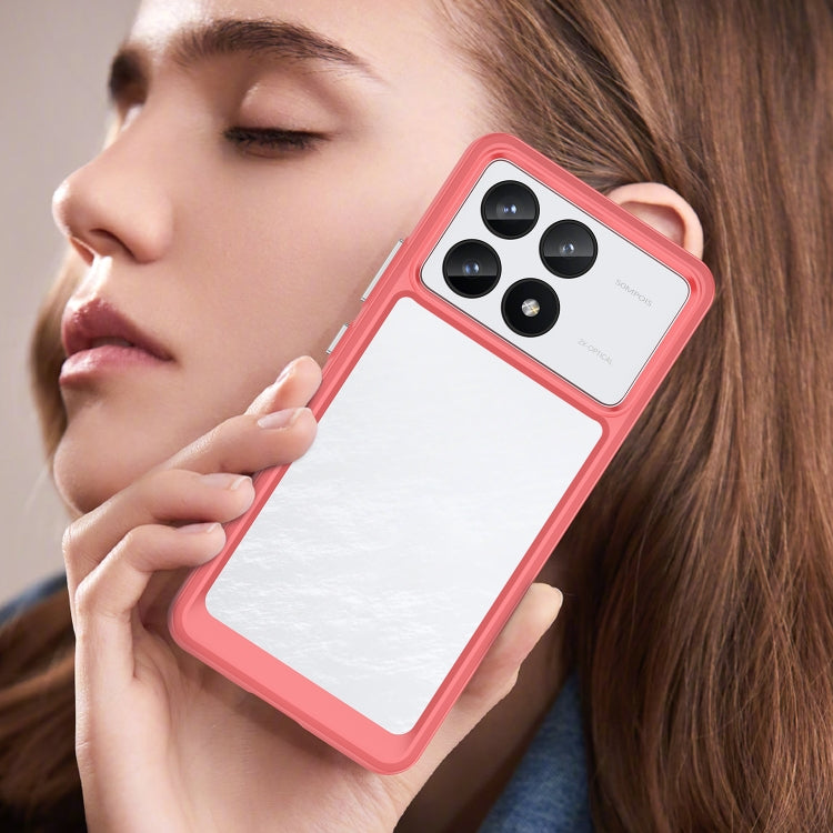 For Xiaomi Redmi K70 Pro Colorful Series Acrylic Hybrid TPU Phone Case(Red) - Xiaomi Cases by buy2fix | Online Shopping UK | buy2fix