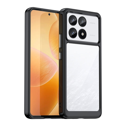 For Xiaomi Redmi K70 Pro Colorful Series Acrylic Hybrid TPU Phone Case(Black) - Xiaomi Cases by buy2fix | Online Shopping UK | buy2fix