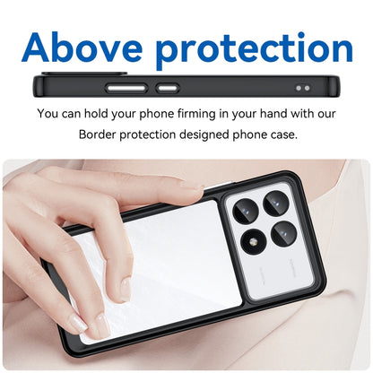 For Xiaomi Redmi K70 Pro Colorful Series Acrylic Hybrid TPU Phone Case(Black) - Xiaomi Cases by buy2fix | Online Shopping UK | buy2fix