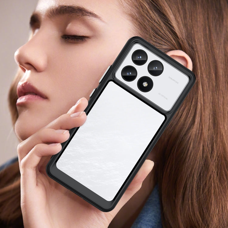 For Xiaomi Redmi K70 Pro Colorful Series Acrylic Hybrid TPU Phone Case(Black) - Xiaomi Cases by buy2fix | Online Shopping UK | buy2fix