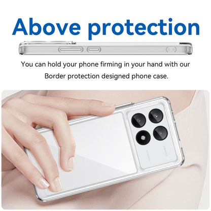 For Xiaomi Redmi K70E Colorful Series Acrylic Hybrid TPU Phone Case(Transparent) - Xiaomi Cases by buy2fix | Online Shopping UK | buy2fix