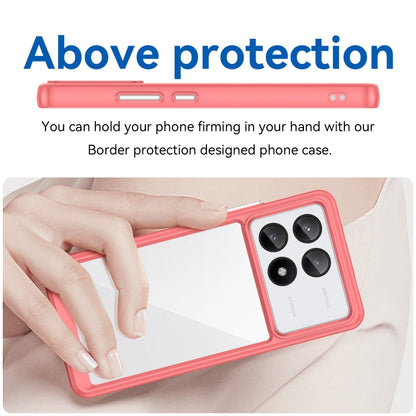 For Xiaomi Redmi K70E Colorful Series Acrylic Hybrid TPU Phone Case(Red) - Xiaomi Cases by buy2fix | Online Shopping UK | buy2fix