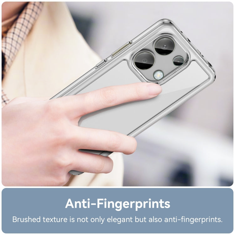 For Xiaomi Redmi Note 13 4G Global Colorful Series Acrylic Hybrid TPU Phone Case(Transparent) - Xiaomi Cases by buy2fix | Online Shopping UK | buy2fix
