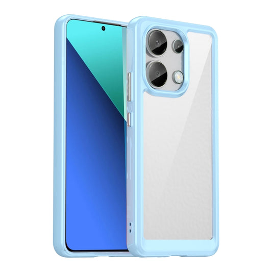 For Xiaomi Redmi Note 13 4G Global Colorful Series Acrylic Hybrid TPU Phone Case(Blue) - Xiaomi Cases by buy2fix | Online Shopping UK | buy2fix