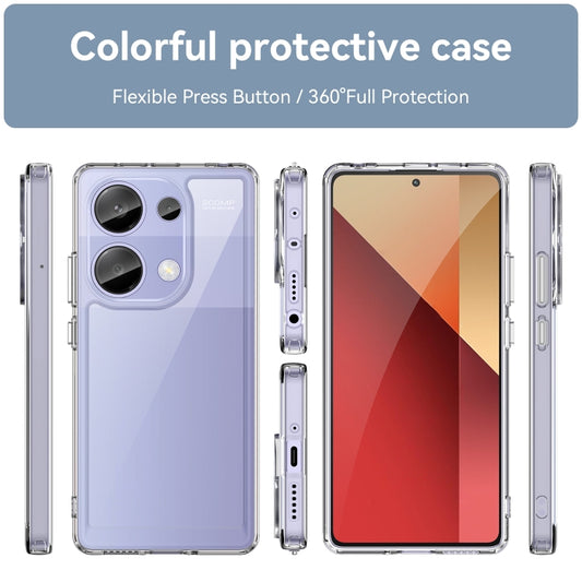 For Redmi Note 13 Pro 4G Global Colorful Series Acrylic Hybrid TPU Phone Case(Transparent) - Xiaomi Cases by buy2fix | Online Shopping UK | buy2fix