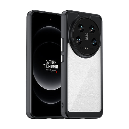 For Xiaomi 14 Ultra Colorful Series Acrylic Hybrid TPU Phone Case(Black) - Xiaomi 14 Ultra Cases by buy2fix | Online Shopping UK | buy2fix