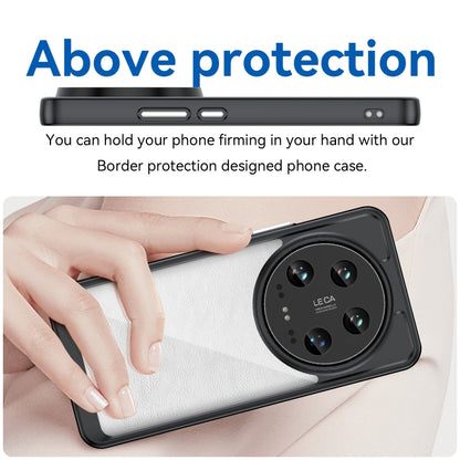 For Xiaomi 14 Ultra Colorful Series Acrylic Hybrid TPU Phone Case(Black) - Xiaomi 14 Ultra Cases by buy2fix | Online Shopping UK | buy2fix