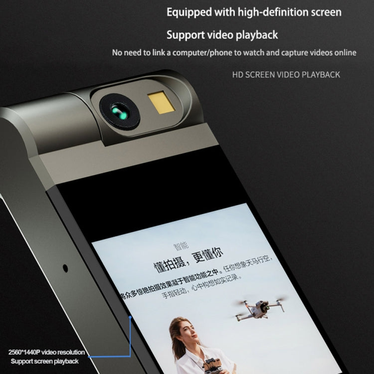 B40 2K Portable Mini Camera HD Video Recorder Support Loop Recording & Motion Detection(Silver) by buy2fix