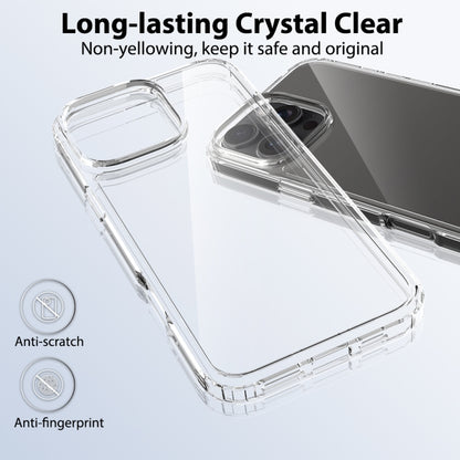 For iPhone 16 Pro Max Scratchproof Acrylic TPU Phone Case(Transparent) by buy2fix