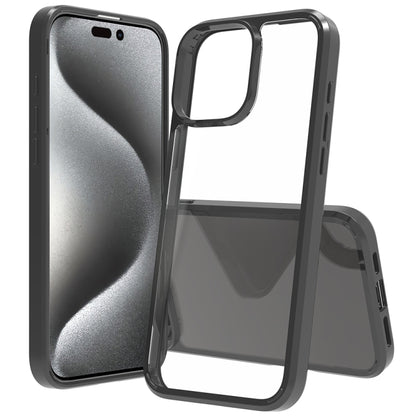 For iPhone 16 Pro Max Scratchproof Acrylic TPU Phone Case(Black) by buy2fix