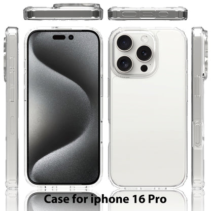For iPhone 16 Pro Scratchproof Acrylic TPU Phone Case(Transparent) by buy2fix