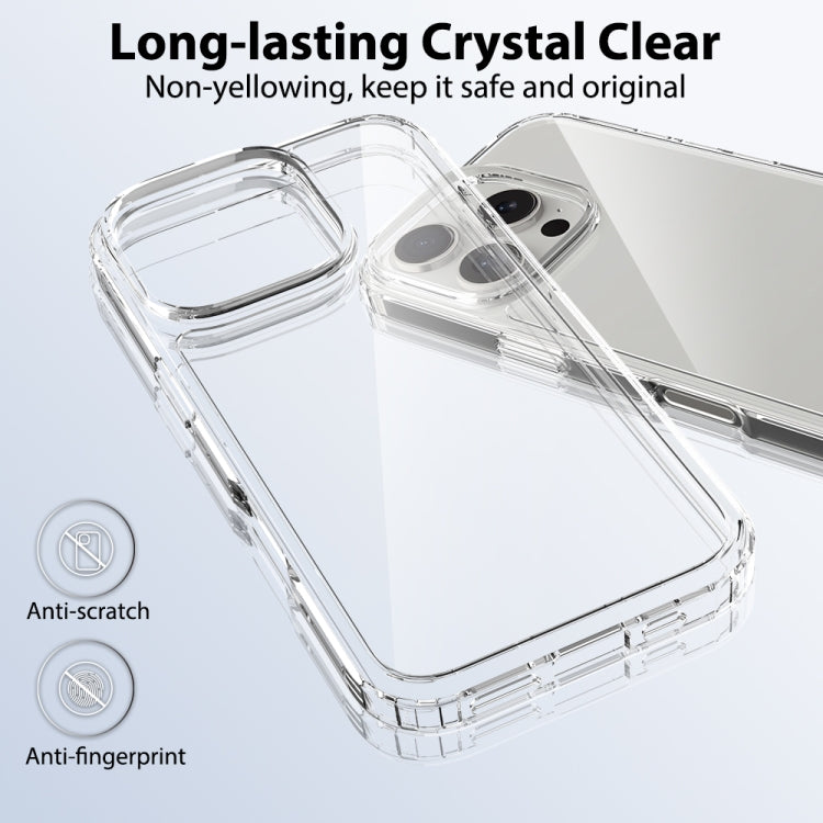 For iPhone 16 Pro Scratchproof Acrylic TPU Phone Case(Transparent) by buy2fix