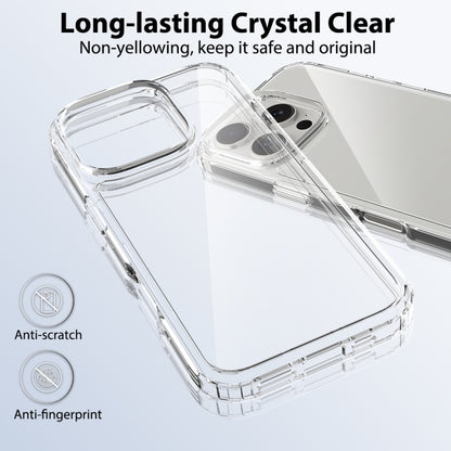 For iPhone 16 Pro Scratchproof Acrylic TPU Phone Case(Transparent) by buy2fix