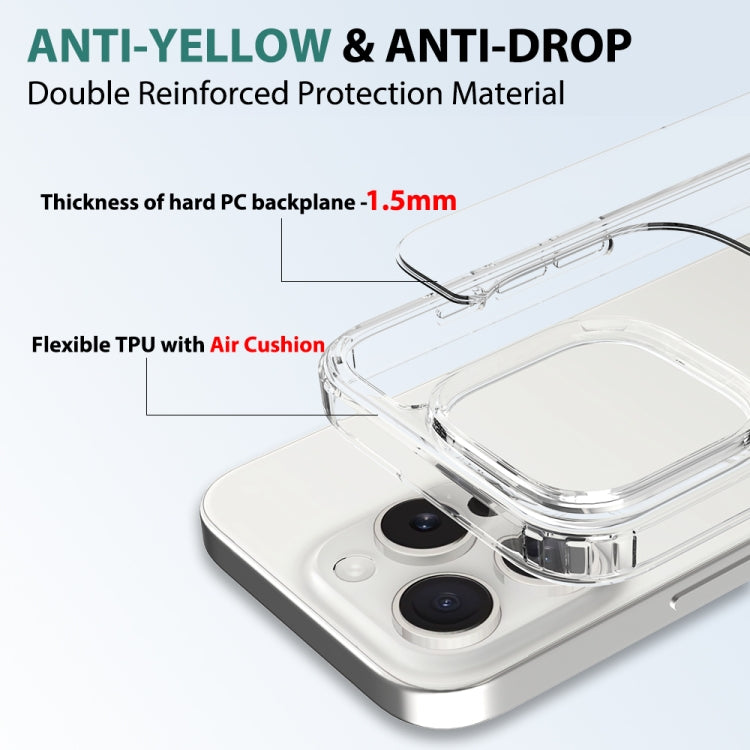 For iPhone 16 Pro Scratchproof Acrylic TPU Phone Case(Transparent) by buy2fix