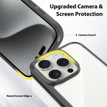 For iPhone 16 Pro Scratchproof Acrylic TPU Phone Case(Black) by buy2fix