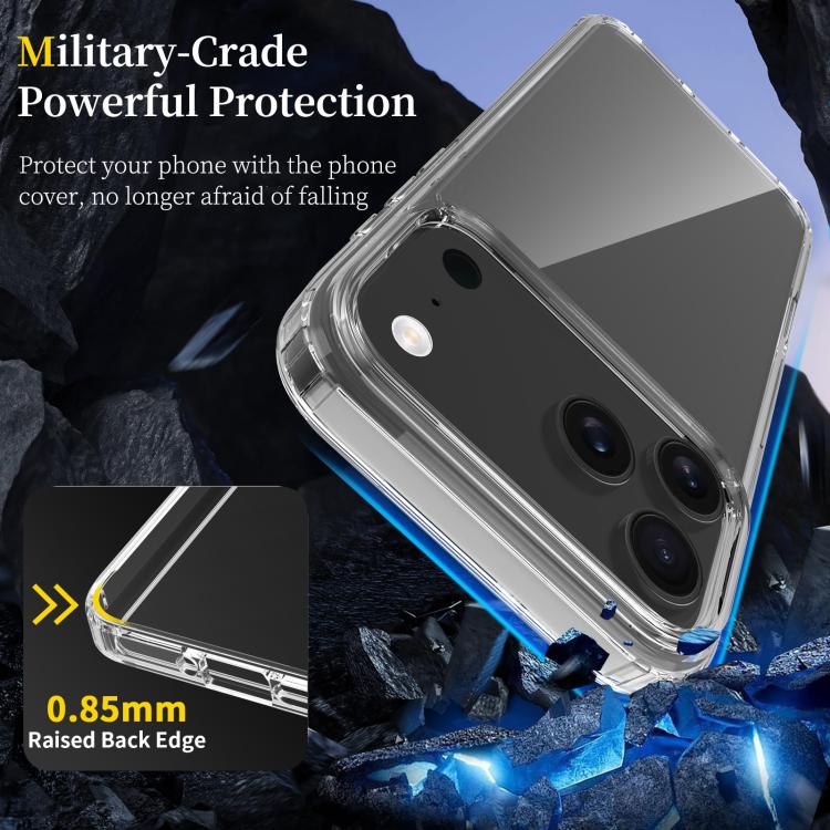 For iPhone 17 Pro Max Scratchproof Acrylic TPU Phone Case(Black) - iPhone 17 Pro Max Cases by buy2fix | Online Shopping UK | buy2fix