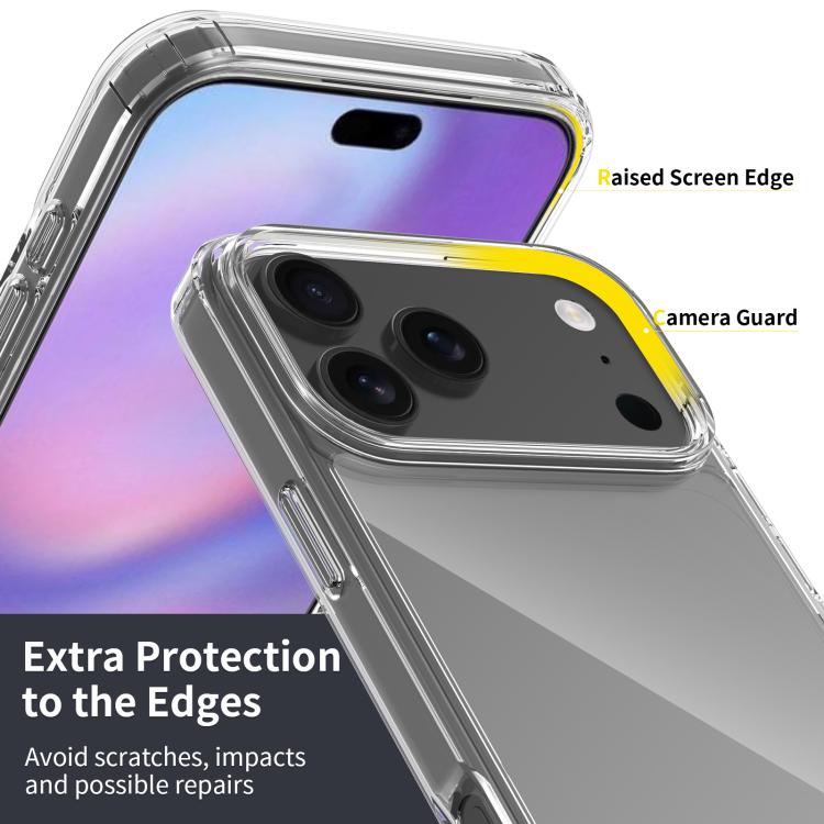For iPhone 17 Pro Max Scratchproof Acrylic TPU Phone Case(Black) - iPhone 17 Pro Max Cases by buy2fix | Online Shopping UK | buy2fix
