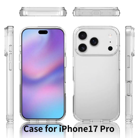 For iPhone 17 Pro Scratchproof Acrylic TPU Phone Case(Black) - iPhone 17 Pro Cases by buy2fix | Online Shopping UK | buy2fix