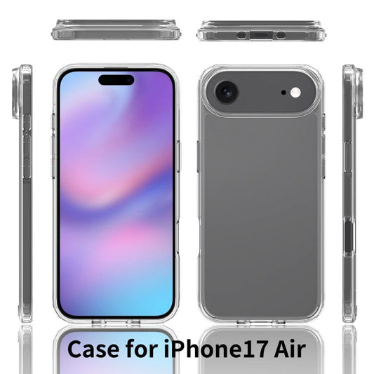 For iPhone 17 Air Scratchproof Acrylic TPU Phone Case(Black) - iPhone 17 Air Cases by buy2fix | Online Shopping UK | buy2fix